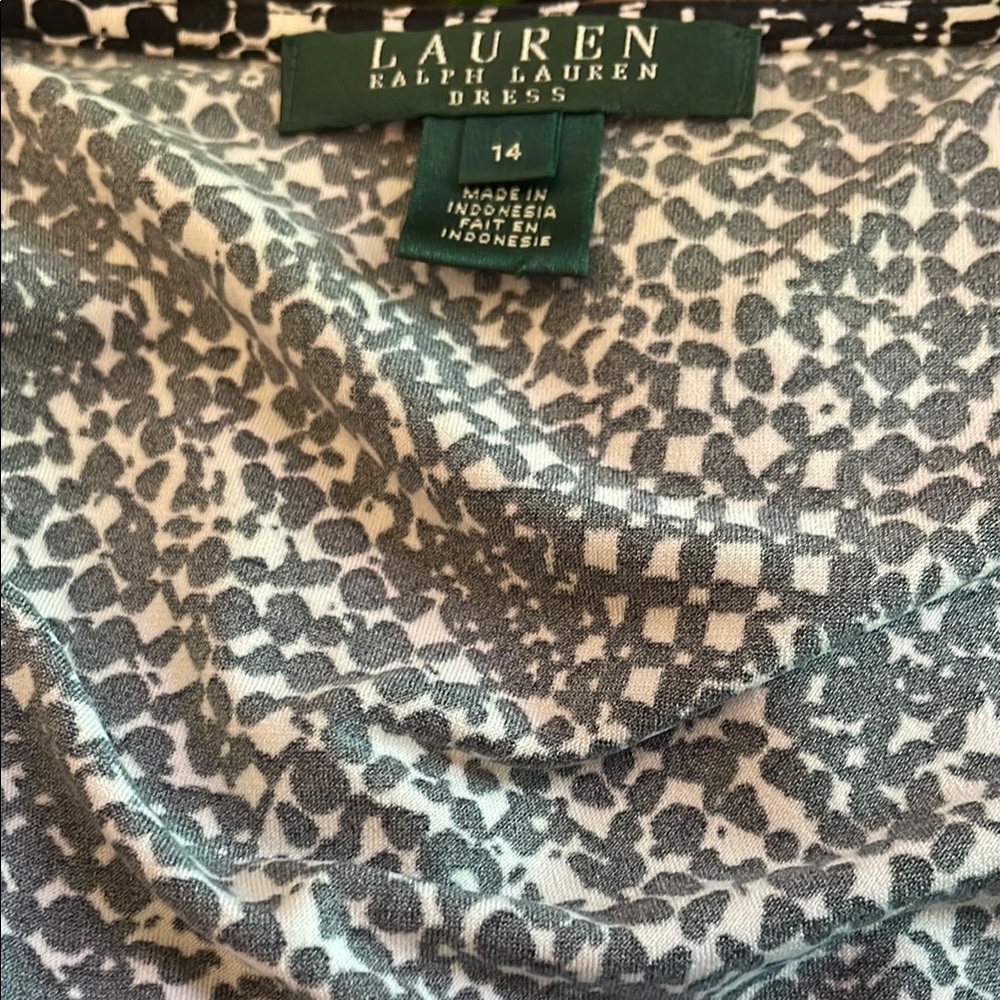 Lauren Ralph Lauren Monochrome Patterned Dress